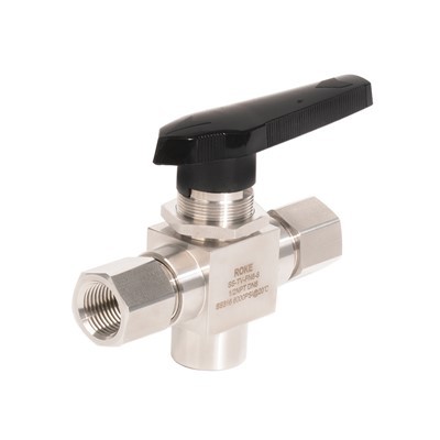 High Performance Three-way Female Thread Ball Valve