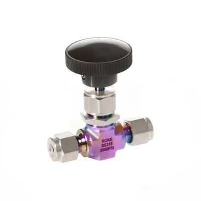 Inert Silicon Coated Integral Bonnet Needle Valve