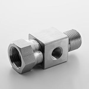 High Pressure Stainless Steel Custom Swivel BSPP Male Thread Tube Fitting For Oil Gas