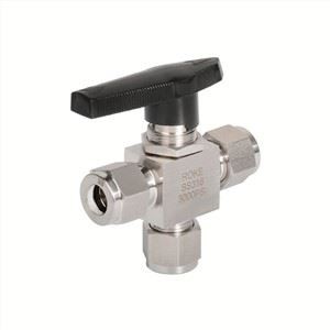 3 Way Double Ferrule One-piece Instrumentation Ball Valve