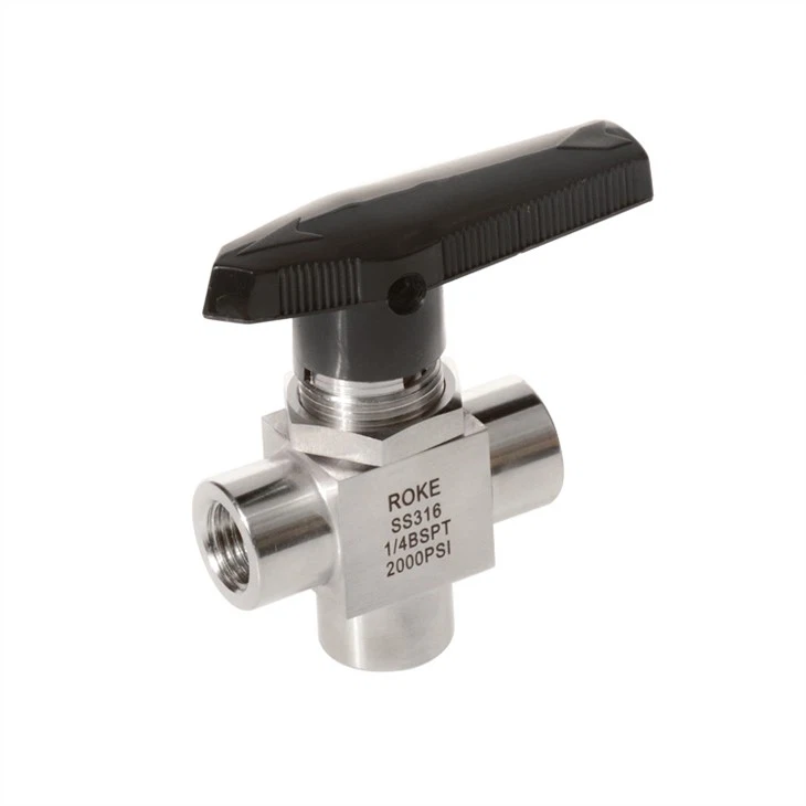 3 Way Female Thread One-piece Instrumentation Ball Valve